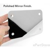 Stainless Steel Backing Reinforce Plate for Motorcycle License Plate, Chrome
