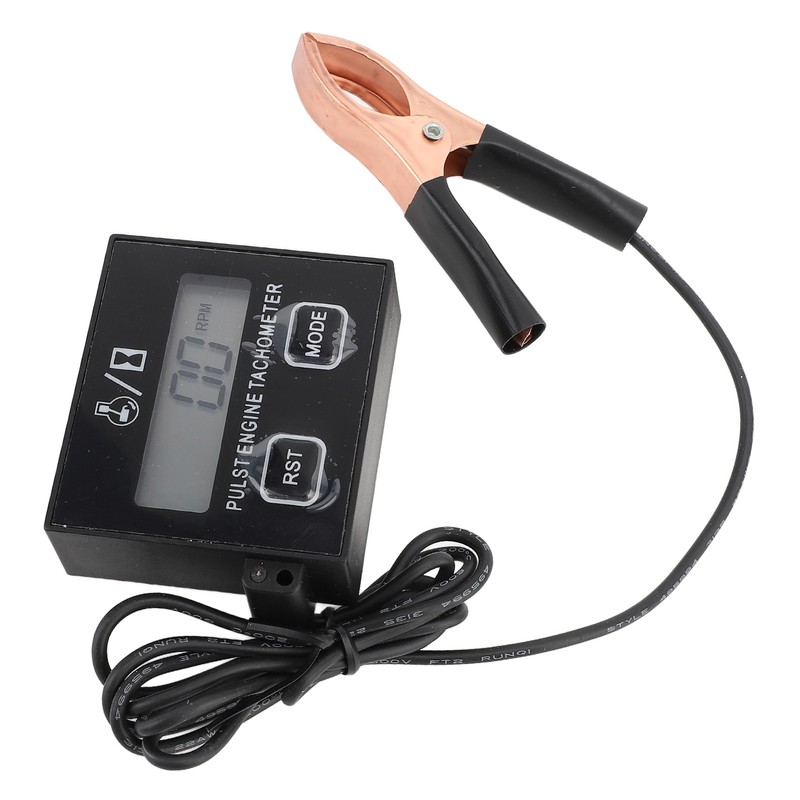 Pulse Engine Tachometer Small Digital LCD Display Speedometer 30000RPM for