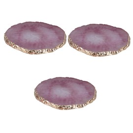 TEHAUX 3pcs Professional Nail Art Resin Palette Round Paint Tray for Mixing Blending