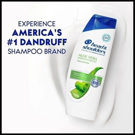 Head & Shoulders 2 in 1 Dandruff Shampoo, Aloe Vera Soothing Relief, 12.5 oz