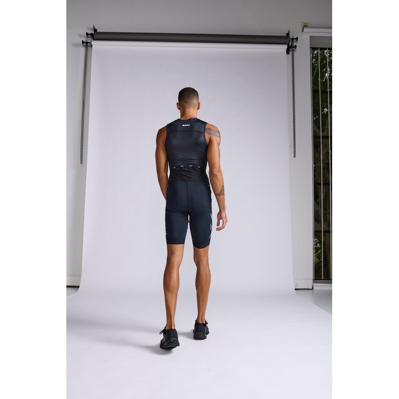 2XU Men's Core Trisuit - Black/White - Small