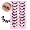 False Eyelashes Manga Lashes Spiky Fake Lashes Anime Lash Strip