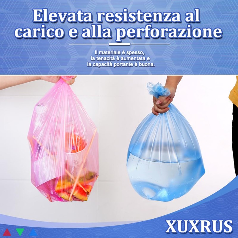 XUXRUS 200 Stück kleine Müllbeutel, Müllbeutel, 10 Liter, 45 x