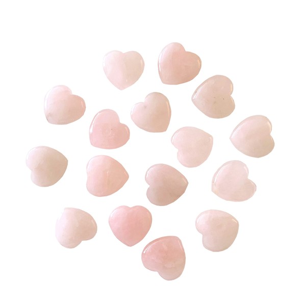 20mm Natural Healing Crystal Heart Worry Love Stone Chakra Balancing