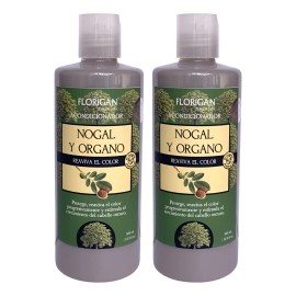Acondicionador Nogal Y Organo Florigan® 500ml. 2 Piezas