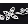 Alilang Silvery Tone Bridal Wedding Headpiece Zirconia Cubic Crystal Rhinestone