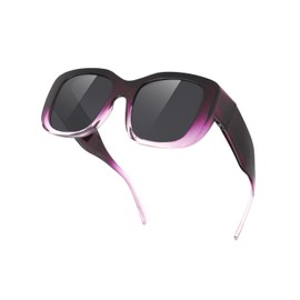 Meeloog Over Glasses Sunglasses for Women Polarized Stylish Large Shades Cover Glass Women Square for Driving MST0066