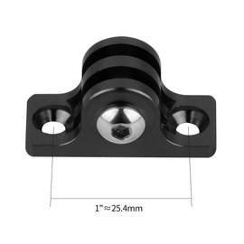 BGNing 10pcs CNC Low Angle Flat Bottom Adapter Base Connector Mount Compatible for Gopro HD Hero Sports Action Video Camera (Black)