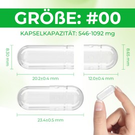 AngtaiJN Empty Vegan Capsules, 00 (Pack of 100), Empty Capsules for Filling with 2 Micro Spoons, DIY Capsule Cases for Capsule Filler, Size 00