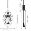 RAYMALUX Plug in Chandelier Hanging Lignt with Plug in Cord