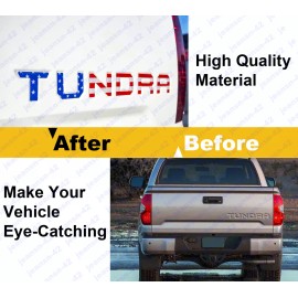 Unbranded USA Flag 3D Raised Tailgate Insert Letters for 2014-2020 Toyota Tundra