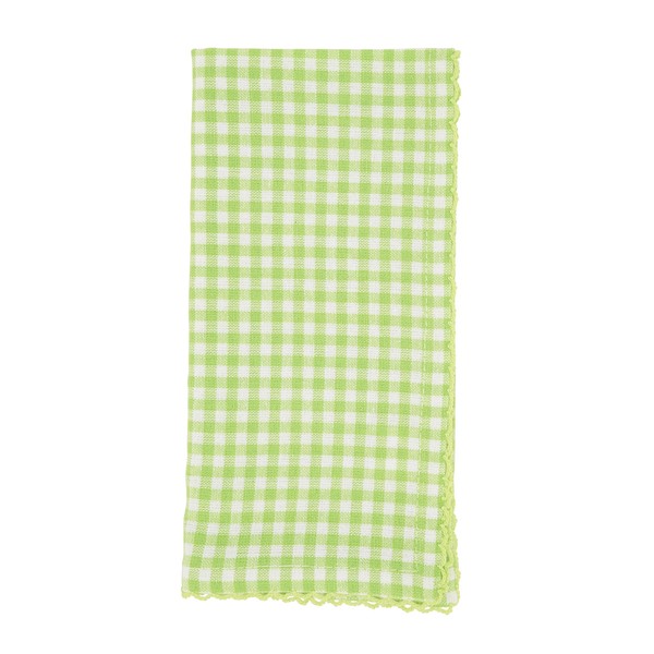 SARO LIFESTYLE Collection Gingham Design Table Napkins (Set of 4),