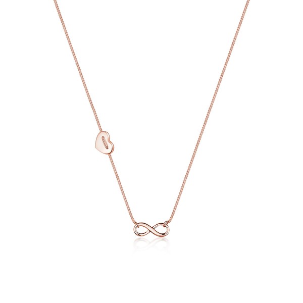 Elli Necklace Heart Infinity Symbol 925 Silver, Sterling Silver, None