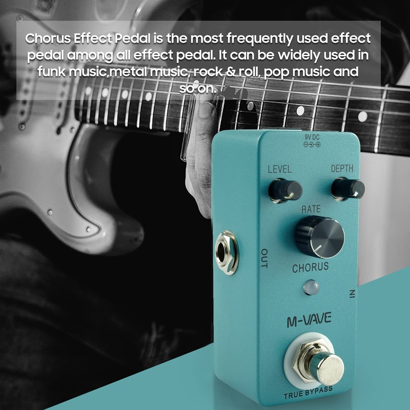 Mingzhe Chorus Guitar Analog Classic Chorus Effect Pedal True Bypass