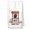 Studio 9Thirty3 Valentine Black Labradoodle Kissing Booth Kitchen Towel, Goldendoodle