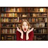 AIIKES 7x5ft Bookshelf Backdrop School Library Photography Backdrop Office Decoration