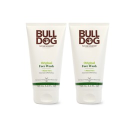 BULLDOG Mens Skincare and Grooming Original Face Wash, 5 Fluid Ounce - Pack of 2