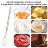 Qwrqwr Whisk Small Stainless Steel Manual Foam Beater Dishwasher Safe