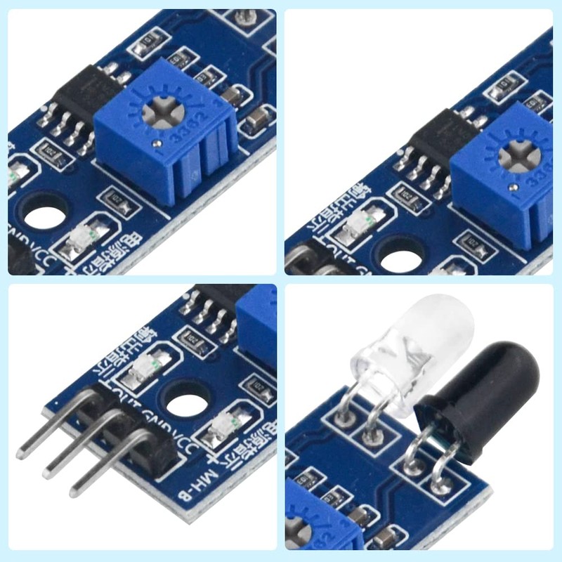 WMYCONGCONG 20pcs IR Infrared Obstacle Avoidance Sensor Module for Arduino