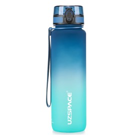 UZSPACE Water Bottle 500 ml/800 ml/1 L, Sports Water Bottle Children Leak-Proof, Tritan & BPA-Free Water Bottle for Bike, Fitness, Outdoor