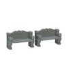 Lemax Stone Bench - Package of 2