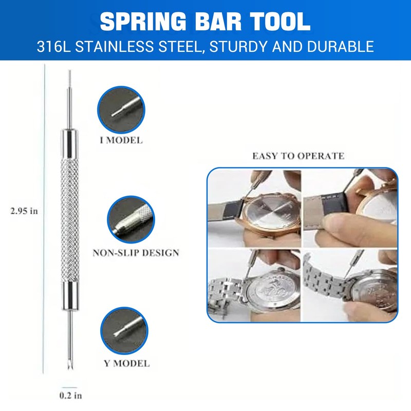 4PCS Watch Link Removal Kit, Watch Band Tool Repair Kit,