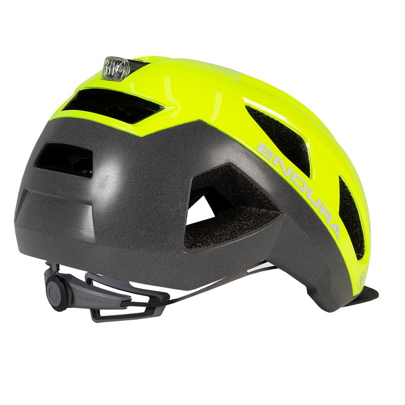 Endura Men's Urban Luminite Helmet, Hi-Viz Yellow, S-M
