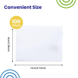 Lens Wiping Wipes | Anti Fog Wipes for Glasses | Pre-Moistened, Quick Dry & Scratch Free for Laptop Screens, Optical Lens, Goggles, Smart Phone Screens and Watch Screens (500 Counts)