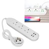 Power Strip Extension Long Cord 2500W Multi Functional with USB