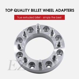 ezaccessory 2 Billet Wheel Adapters Spacers 8x170 to 8x170 for Ford F250 F350 Super Duty Excursion 99-02 2" Thick 14x2.0 Studs