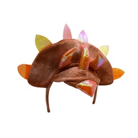 Nicky Bigs Novelties Adult Triceratops Dragon 3 Horn Dinosaur Headband Tail Costume Accessory Set, Brown