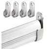 TOP-VIGOR 16mm Dia Oval Closet Rod End Supports, Zinc Alloy