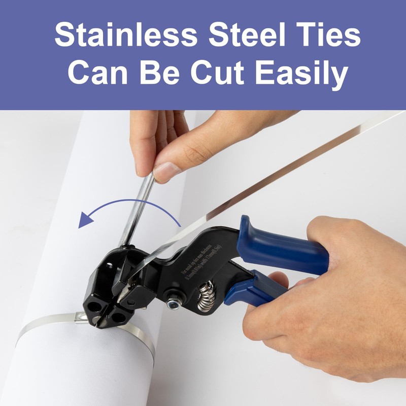OFFO Metal Zip Ties Cutter for Stainless Steel Tie Wrap,Tensioning