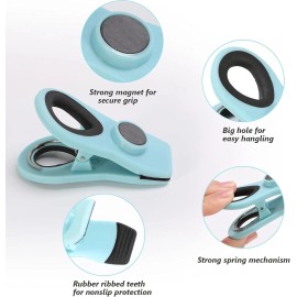 Ecurfu 12 Pack Chip Clips, Magnetic Bag Clips with Airtight Seal for Chips, Bread,Snack