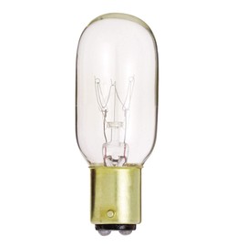 Satco S3906 15 Watt 130 Volt T7 Incandescent Light Bulb; Clear; 2700K 95 Lumens; BA15d DC Bay Base; Dimmable; CA Compliant (24 Incandescent Light Bulbs)