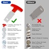 Pool Plug Removal Tool with Handle Grip, Upgraded Metal Eyeball
