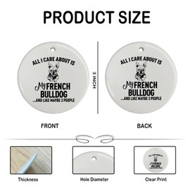 French Bulldog Ornament - French Bulldog Decor,Dog Decor,Frenchie Gifts for Women,French Bulldog Gifts for Dog Lovers,Unique Dog Gifts for French Bulldog Lovers,Bulldog Mom Dog Gift for Women 913-BH