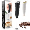 Zulay Kitchen Powerful Milk Frother Handheld - Easy-to-Grip Mini Froth