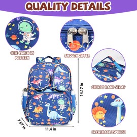 LOKESWEI Toddler Backpack for Girls 4+, Lightweight 14” Kids Bookbags with Chest Buckle for Preschool,Travel,Kindergarten,Elementary, Durable & Water-Resistant Fabric,Pink