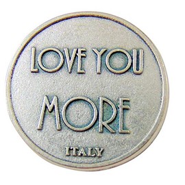 Love You More XO Pocket Token 1 1/4 Inch