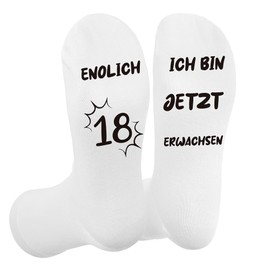 18th Birthday Gift, Gifts for 18th Birthday Girls, Cool Gift Ideas 18th Birthday, Gifts for 18 Year Old Girls Boys Gifts for 18th Birthday Boys Funny Socks 18th Birthday, 18