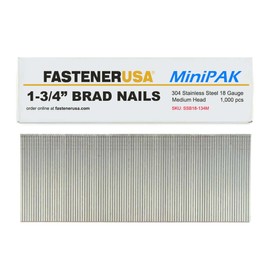 1-3/4" Brad Nails 18GA 304SS 1,000ct
