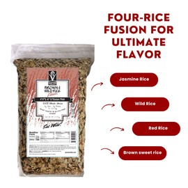 Goose Valley Brown and Wild Rice Fusion - Family Blend 5 lbs Pack of 2 - Variety of Vegan Friendly and Gluten-Free Rice