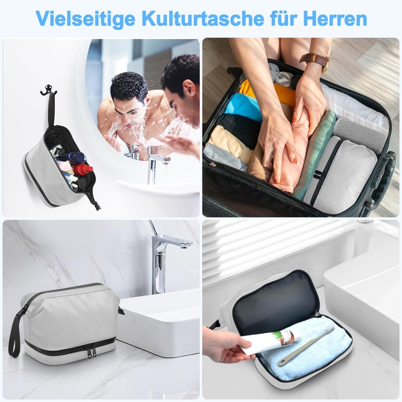 Lermende Transparent Toiletry Bag, Liquid Bag, Hand Luggage, TSA Approved