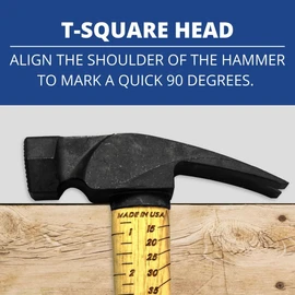 Boss Hammer 18 oz. Premium 4340 Steel Rip Claw Hammer with Tough Tennessee Hickory Handle - Cerakote, Rip Claw Design, Milled Face - Made in USA - BH18STHI16M