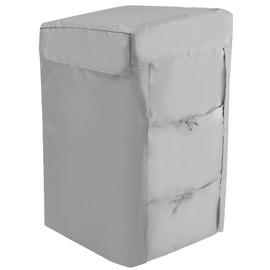 EBISSY Washing Machine Cover, Outdoor, Waterproof, 4 Sides, Thick Fabric, Silver Coating, UV Protection, Medium Size: 35.4 x 22.0 x 22.0 inches (90 x 56 x 55 cm)