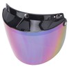 Motorcycle Helmet Lens Metal Button Removable UV Protection Adjustable Motorbike