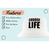 Choose Life Bucket Hat 80s White Pop Music Unisex