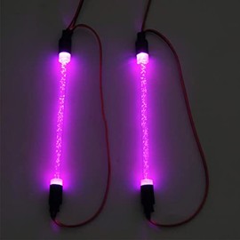 HIRCQOO RC Car Chassis Body LED Light Tube Strip Light Bar Compatible with Traxxas TRX-4 Axial SCX10 II 90046 D90 D110 1/10 RC Crawler Car Truck (Purple)