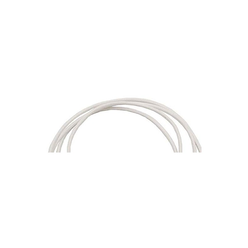 Unbespielt Leather Cord White 1 m x 2 mm Can